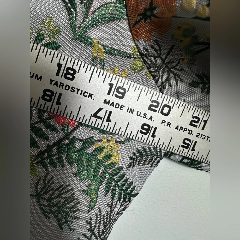 NEW Ivy City Co Avalon Floral Brocade Midii Puff Sleeve Bow Dress Sz 16 - Picture 15 of 17